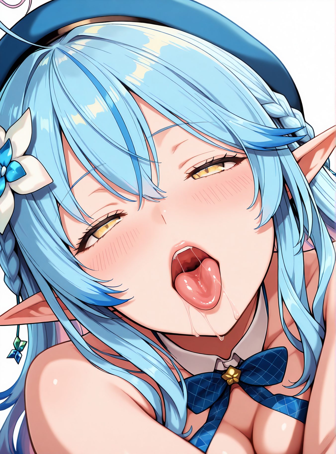 雪花ラミィを描いたAIイラスト