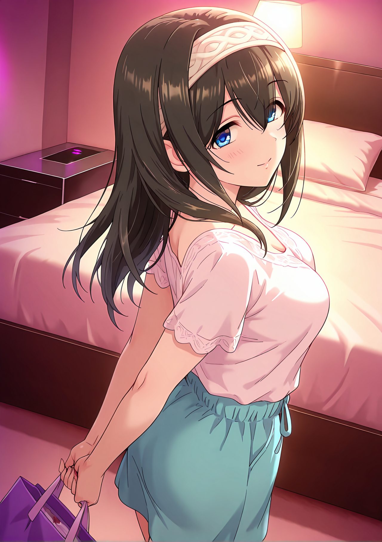 鷺沢文香が魅力的な鷺沢文香の二次創作AIイラスト