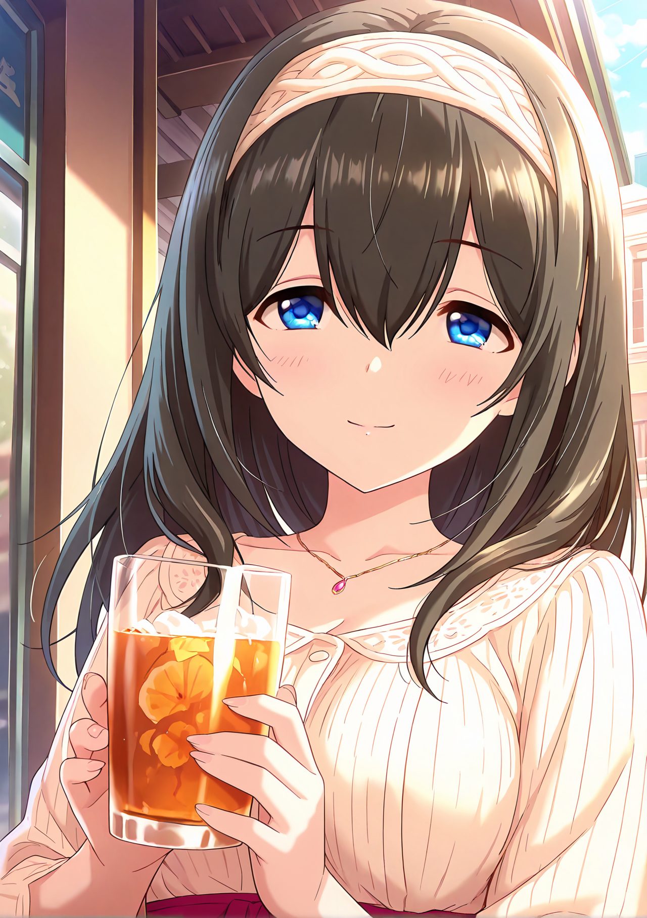 鷺沢文香×ネックレス！鷺沢文香のエロ可愛いAIイラスト